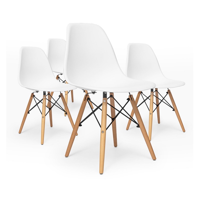 White Scandinavian PP chair