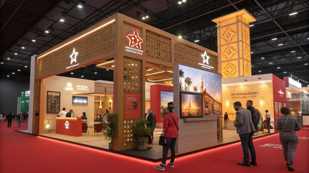 Stand d’exposition moderne au Maroc pour Organisation d’événements Maroc